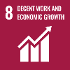 UN Sustainable Development Goal #8 Decent work and economic growth.