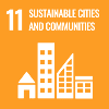 UN Sustainable Development Goal #11 Sustainable cities and communities.